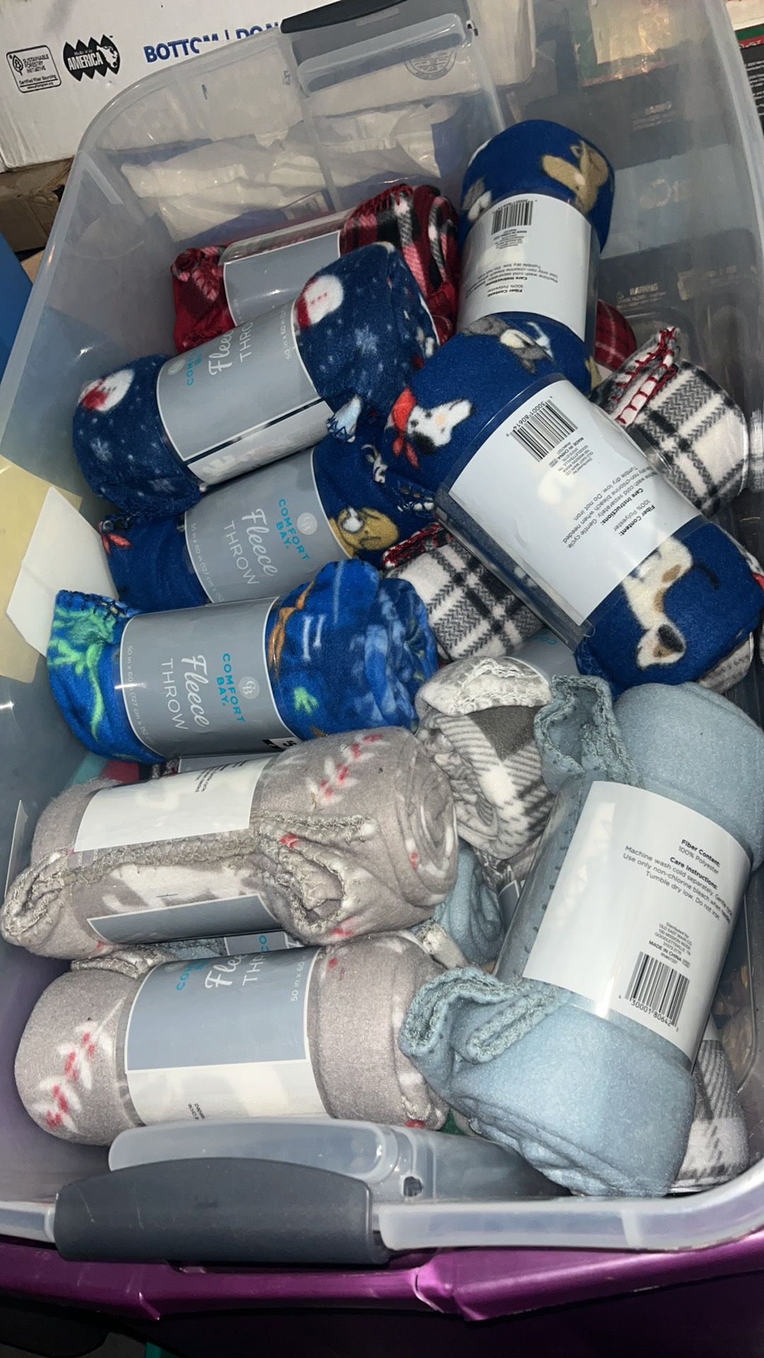 New! Fleece throws 