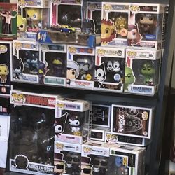 Incredible Pop Funky Collection Mostly Exclusives Jaws Grinch Kiss Godzilla Tom Petty Ozzy Elvis Toy Story Zurg Sonic Felix The Cat Rob Zombie 
