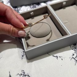 Pandora 14k Rose Gold Plated Medium Open Bangle