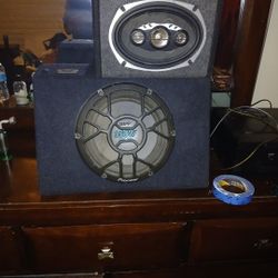 350 W Woffer And 6 By 9 Speaker 