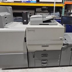 RICOH PRO C5300, FIERY, LCT, BOOKLET FINISHER, GBC ULTRA PUNCH UNIT, LOW METER