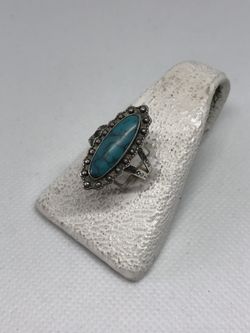Sterling hand made turquoise ring