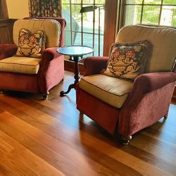 Pair Of Taylor & King Furniture Reclining Chairs