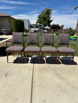 Mid- Century Dark Blue/Grey Tweed Fabric
