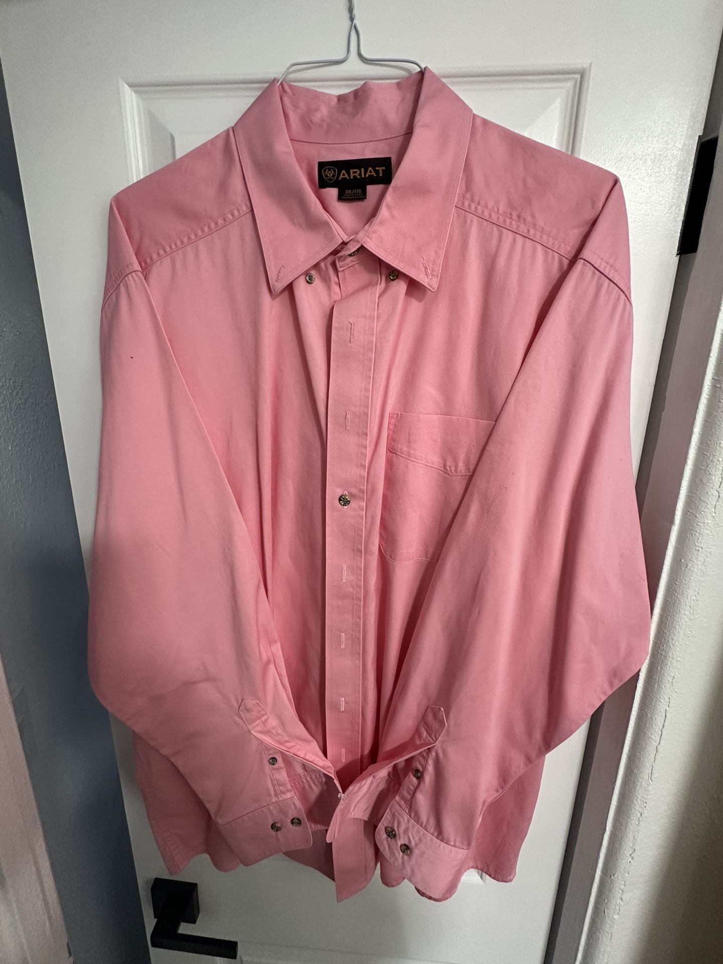 Pink Ariat Shirt For Men 2XL