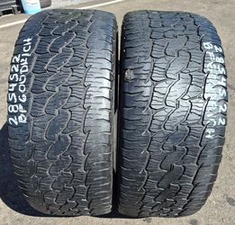 2 USED P285/45R22 BFGOODRICH  $140