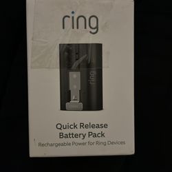 Ring quick release battery pack