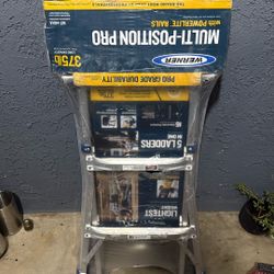 Werner Multi Purpose Ladder  13 Ft Ladder Max Extension 14 Ft 3 Inches 