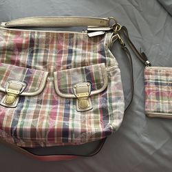 Coach bag and matching wallet