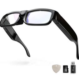 2K HD Camera Glasses with 64GB Memory Card