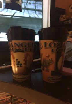 Dodgers coffee mugs news 2pk