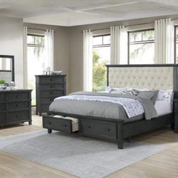 King Sz Bed & 2 Nightstands $999 And Get Dresser & Mirror Free