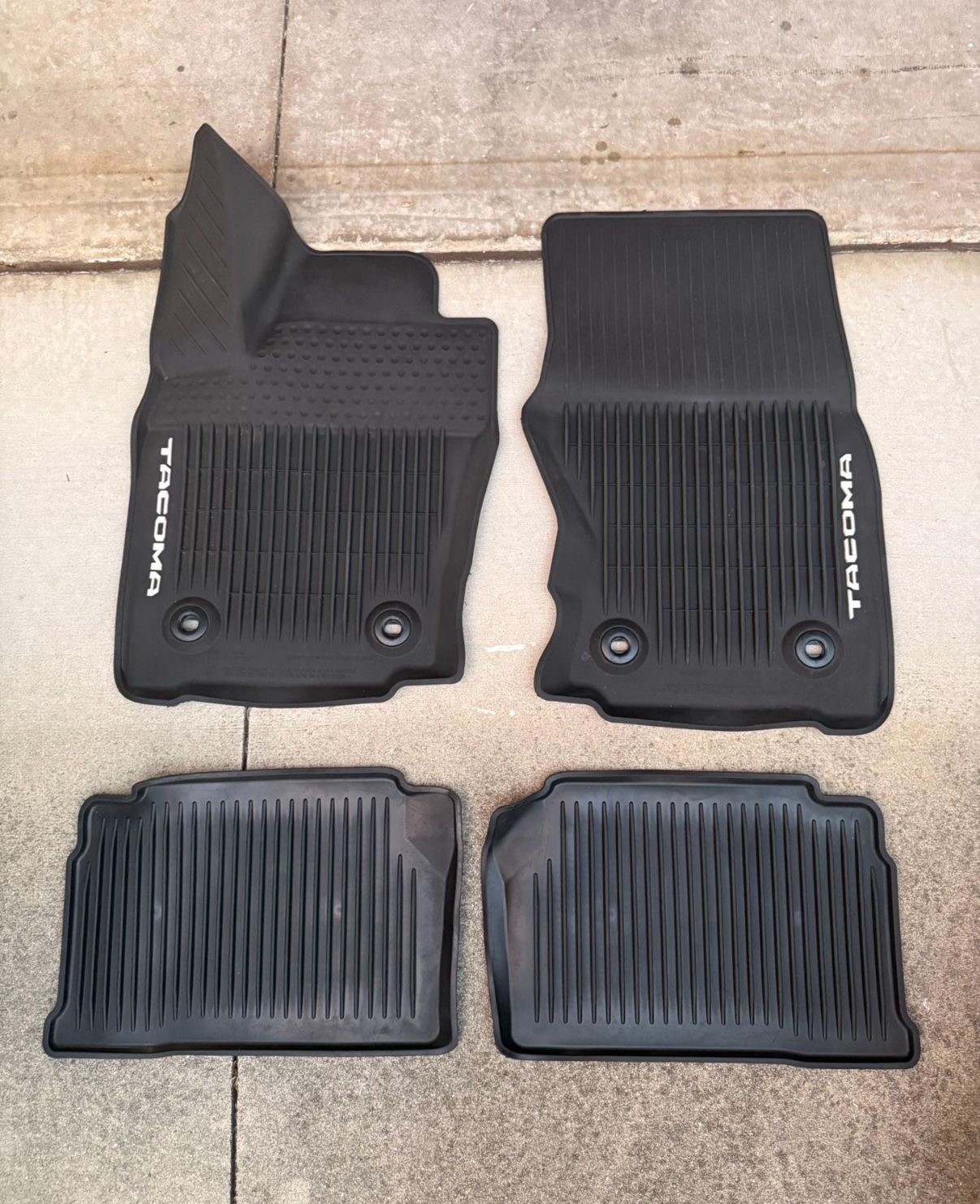 2024-25 Toyota Tacoma Crew Cab all weather OEM floor mats - weathertech husky