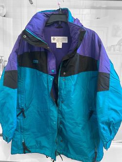 Vintage Columbia Sportswear Co. Women's Navy Blue 2n1 Zip Up Winter Coat Size L