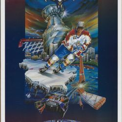 1996 Florida Panthers Stanley Cup poster huge nostalgia piece for South Florida. Panthers memorabilia