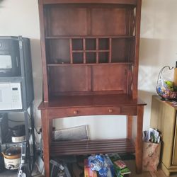 PENDING Solid cherry wood hutch - 2 pieces