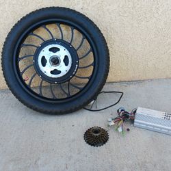 New 20 Inch Hub Motor/wheel w/speed Control,  Throttle And Extra Gearing
