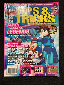 Tips & Tricks (May 1998) Video Game Magazine Mortal Kombat Mega Man Speed Racer