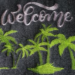 Doormats Hello Tulip Decorative Low-Profile Mats for Outdoor Indoor Entrance, Rustic Door Mats Runner Rubber Backing for Inside Outside Entry, Home De