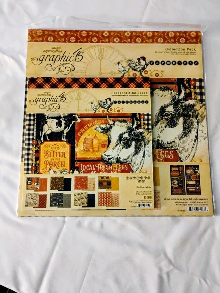 Graphic 45 Vol.6, 2020 - Farmhouse Collection!