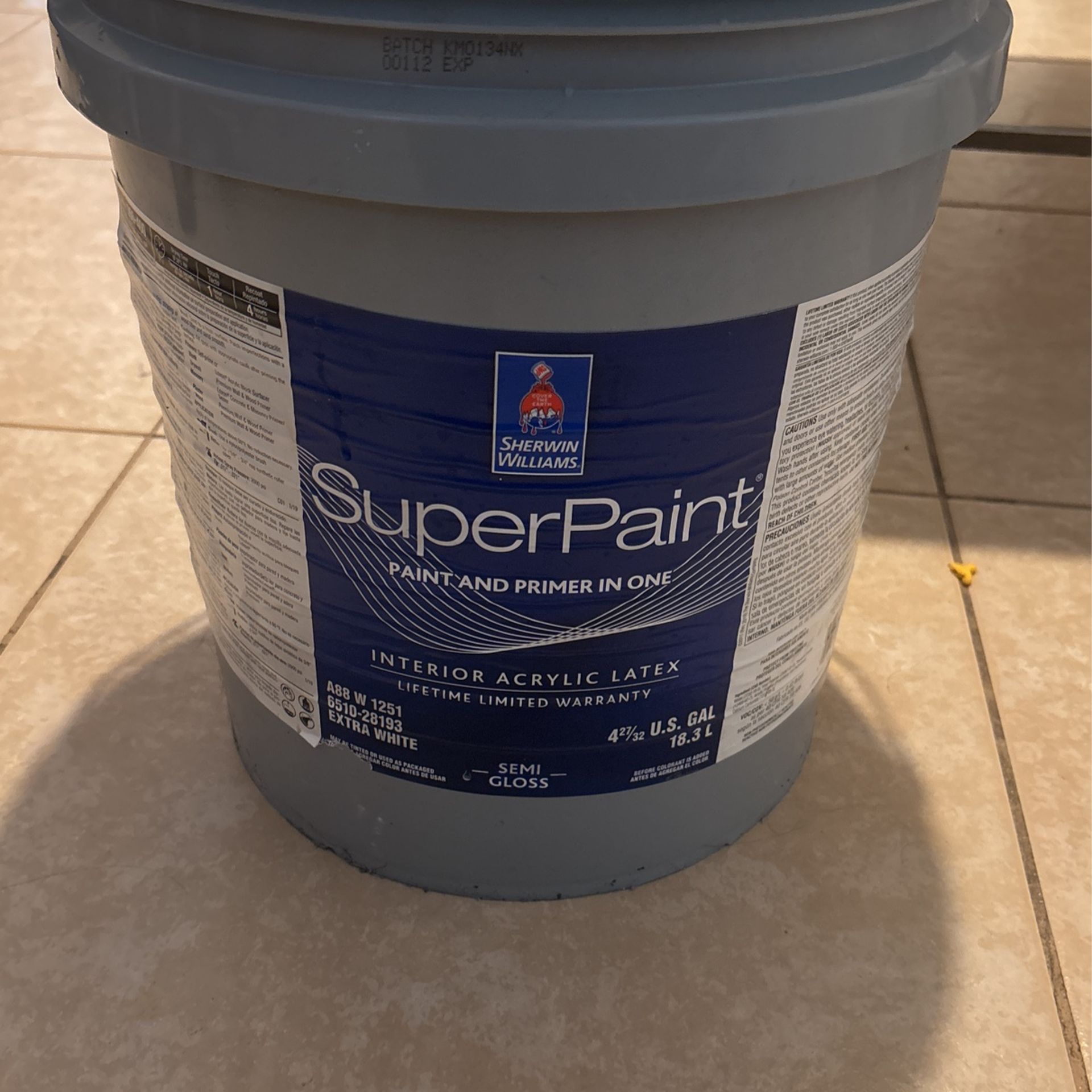Sherwin-Williams Super Paint Interior Paint,And Primer In One White ...
