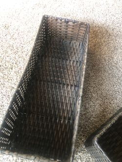 2 long baskets new 15 for both