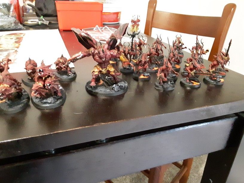 Warhammer fully painted chaos