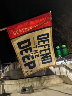 Seattle Kraken Hand Flag Stadium Giveaway