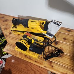 Dewalt Corded Electric 12.0amp Reciprocating Saw, 5" Orbital Sander