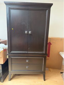 Ashley Home Armoire - dark wood