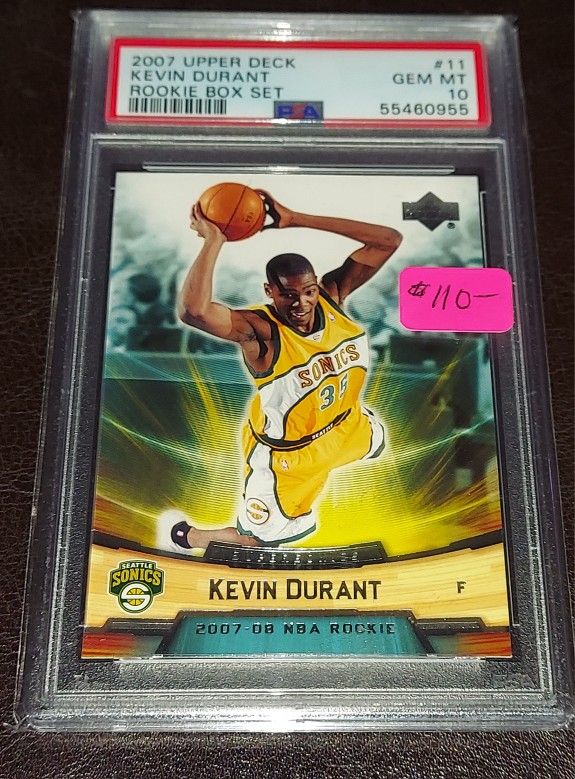 2007 UPPERDECK KEVIN DURANT ROOKIE BOX SET RC PSA 10