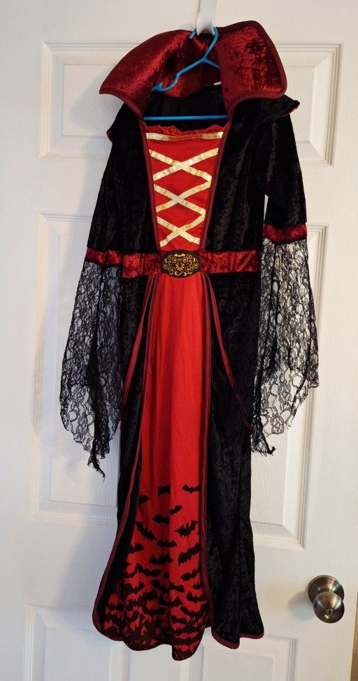 Girls Size Small Vampire Halloween Costume
