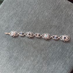 Small Vintage Silver Tone Bracelet 