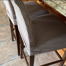 6 Barstools In Fair Condition