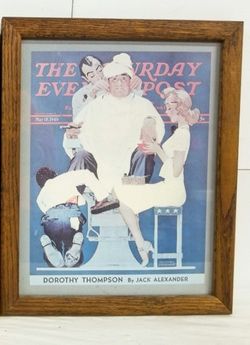Norman Rockwell Saturday Evening Post "Barber Shop"
