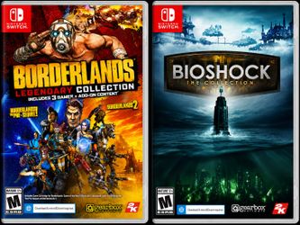 Bioshock and Borderlands  Nintendo Switch Game Lot- Bioshock Collection and Borderlands Legendary Collection