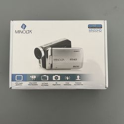 Minolta MN50HD Digital Camcorder Silver - New In A Box