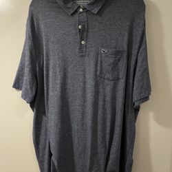 Vintage Vine Edgartown Pique Polo 2 Xl Navy
