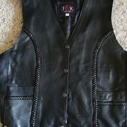 Women's Leather Vest, size XL