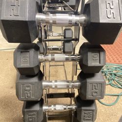 Weight Rack ( including dumbbells)