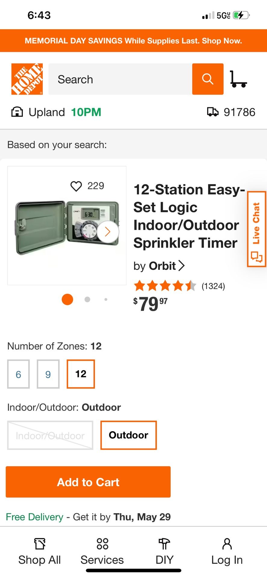 Orbit Sprinkler Timer New