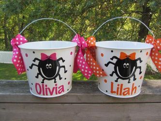 Custom Halloween buckets