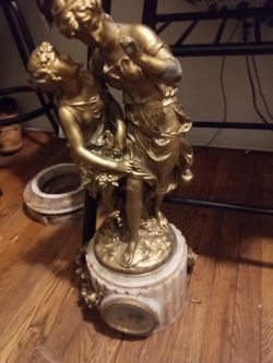 mathurin moreau bronze clock