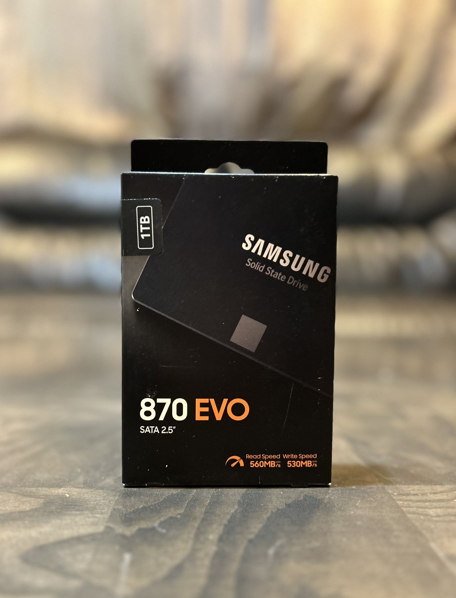 Samsung 870 EVO 1TB 2.5” SATA SSD for laptops desktops AIO storage and other devices