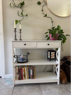 White Entry way table