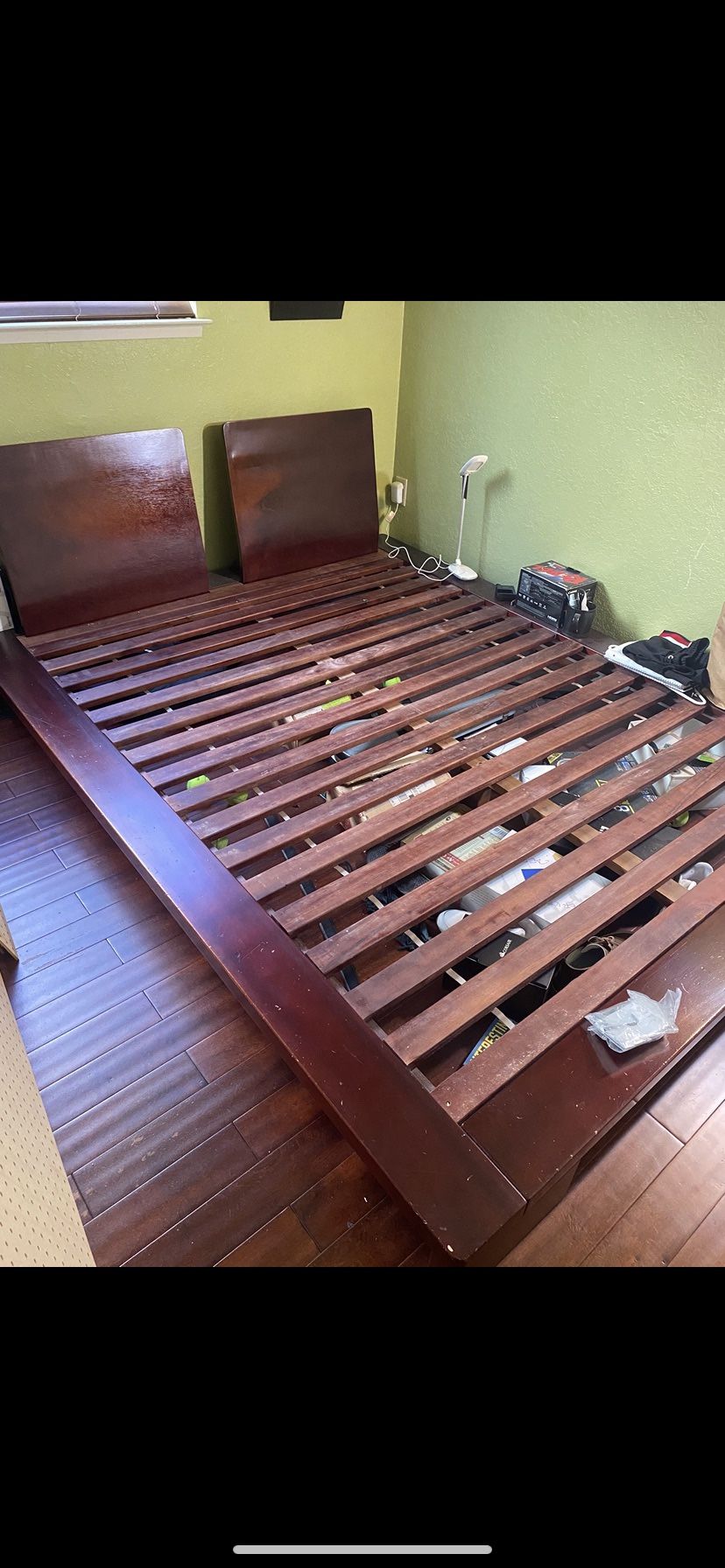 Solid Wood Zen Bed Frame Queen Size 