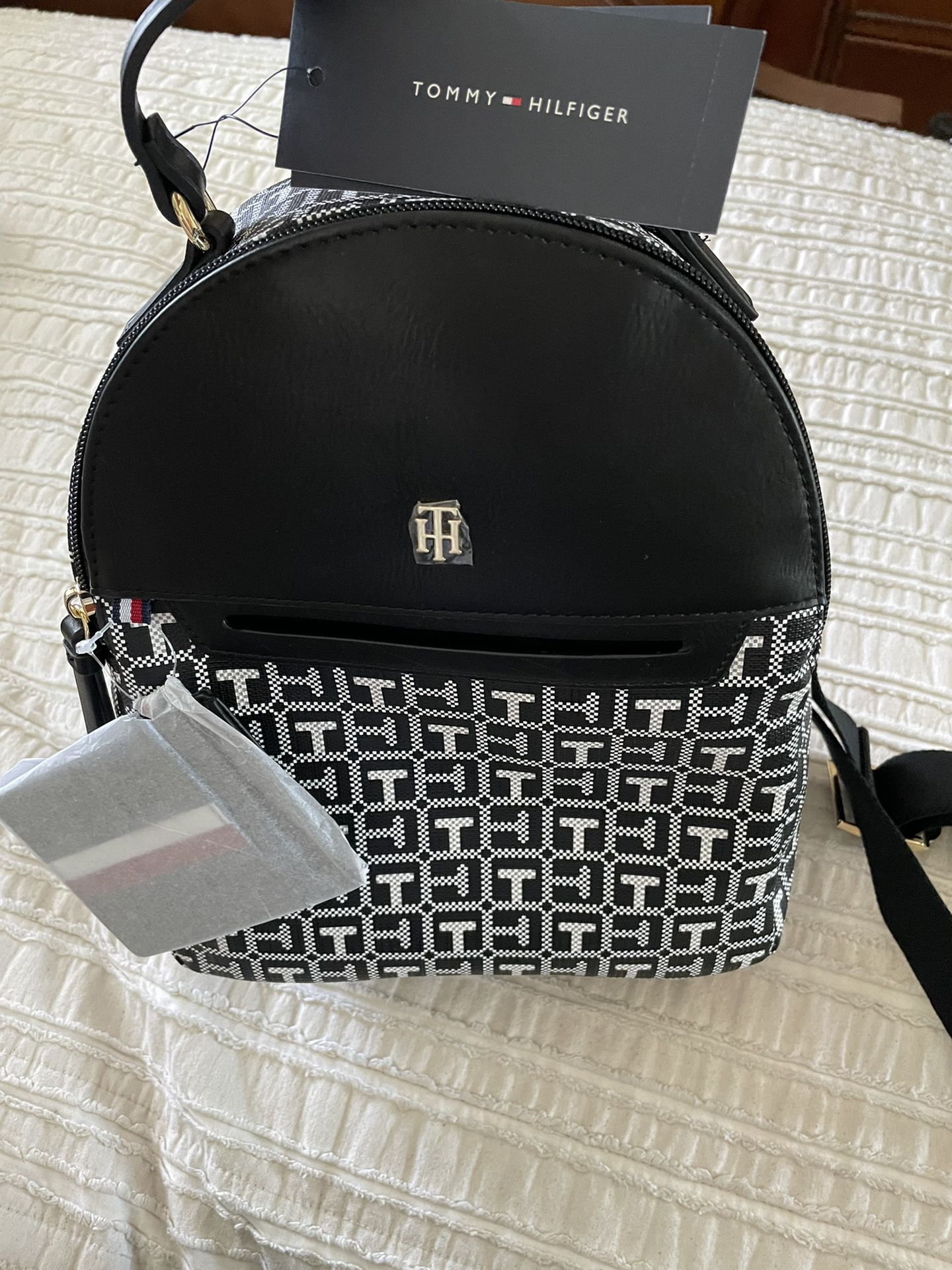 Black Tommy Hilfiger Small Backpack 