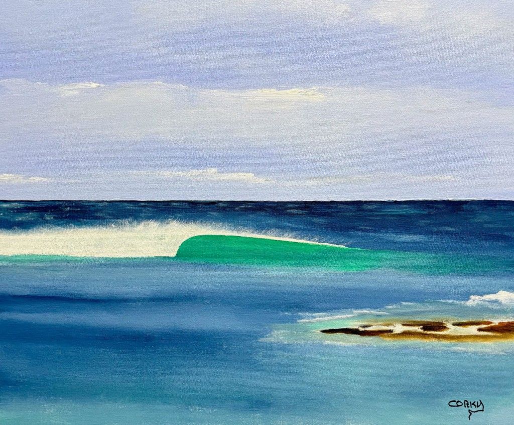 "COOL LEFT" Painting By Corky Carroll