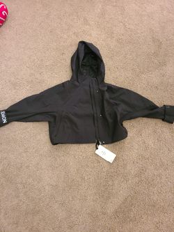 Lululemon Rain Chaser Jacket Black And Wonder Under HR Tight 25inch Highlight Yellow