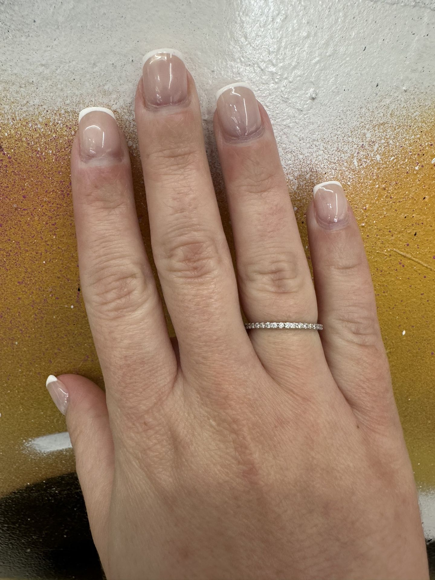 14k DIAMOND BAND RING